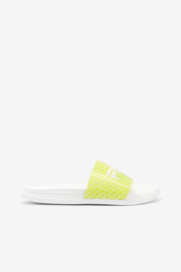 Fila Drifter Luxe Repeat Women's Sandals - White/Yellow/White,NZ 973-50276